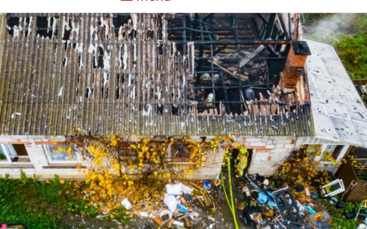 Zbiórka Pożar domu jednorodzinnego Wiąg - zdjęcie główne