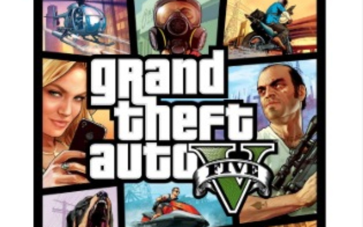 Grafika związana z grą Grand Theft Auto V.