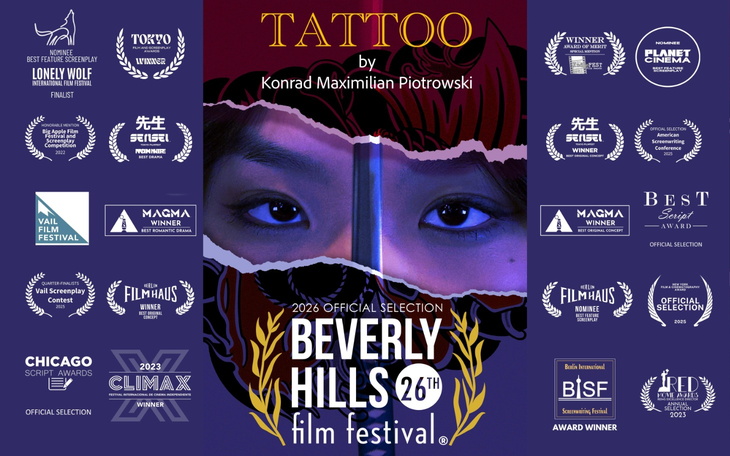 Film 'Tattoo' zdobywa nagrody na festiwalach filmowych.