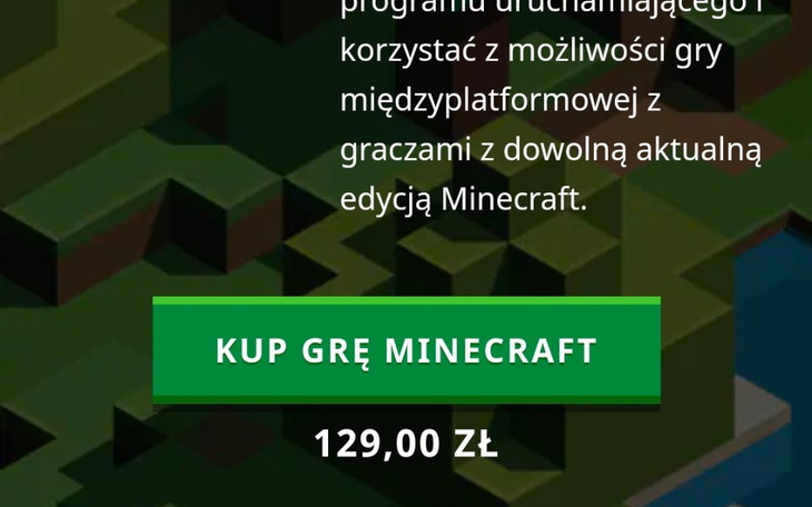 Zbiórka Na Minecraft premiumu - zdjęcie główne