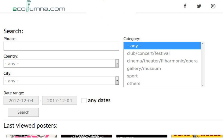 Zbiórka ecolumna.com - archiwum plakatu - zdjęcie główne