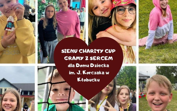 Dzieci bawiące się na wydarzeniu charytatywnym.