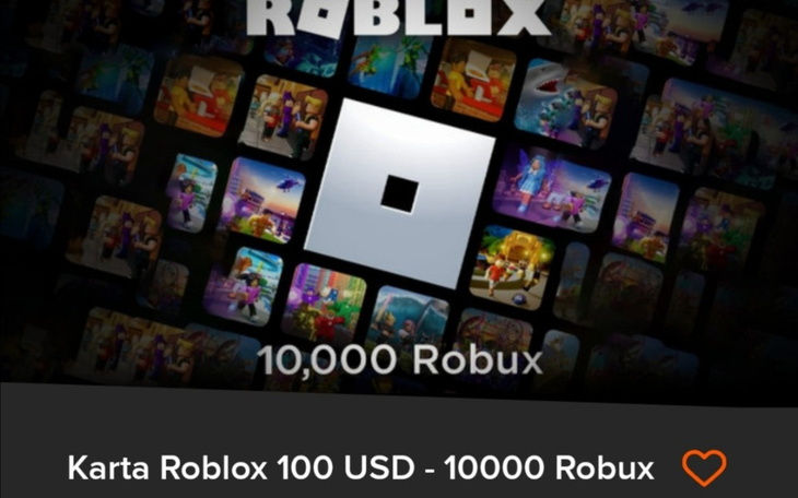 Zbiórka Na kartę roblox 500 zł - zdjęcie główne