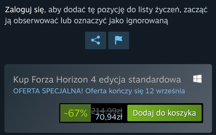 Zbiórka Forza Horizon4 potrzebne 71 zł - zdjęcie główne