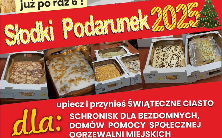 Świąteczne ciasta przygotowane na akcję charytatywną.