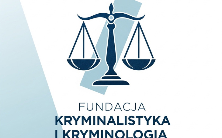 Logo fundacji zajmującej się kryminalistyką i kryminologią.
