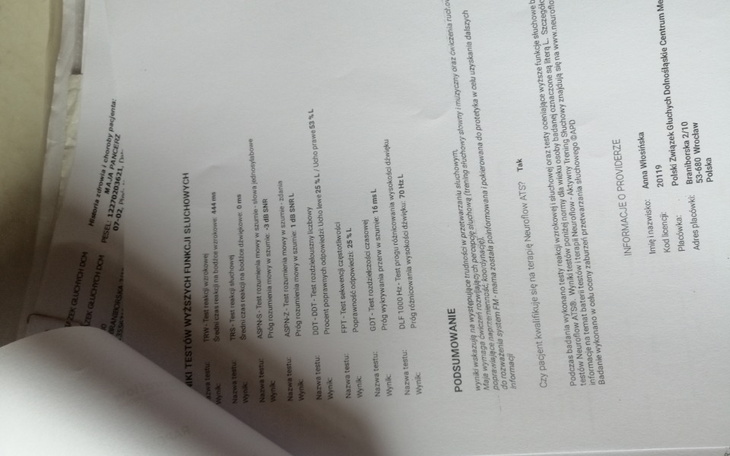 Zbiórka Zaburzenie przetwarzania słuchow - zdjęcie główne