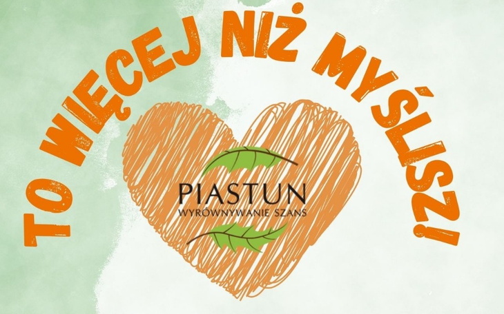 Logo Piastun z hasłem o wyrównywaniu szans.