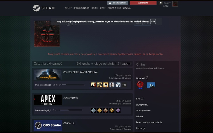 Zbiórka Na skradzione konto steam - zdjęcie główne