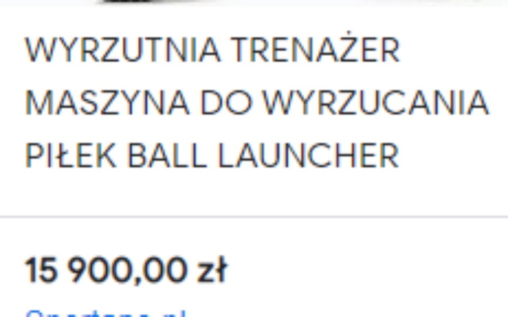 Zbiórka Wyrzutnia do wyrzucania piłek - zdjęcie główne