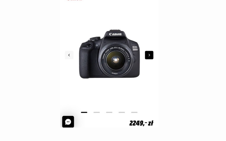 Aparat Canon, idealny dla pasjonatów fotografii.