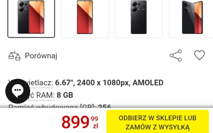 Smartfon z dużym wyświetlaczem i pamięcią 256 GB.