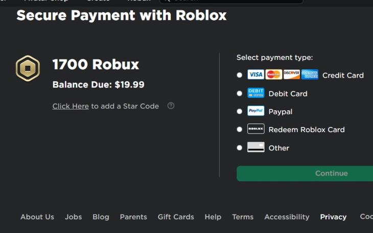 Zbiórka roblox 1000 robux - zdjęcie główne