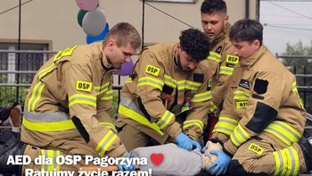 Zbiórka Pomóż OSP Pagorzyna kupić AED! - miniaturka zdjęcia