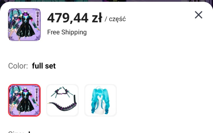 Zbiórka Zbieram na cosplay hatsune miku - zdjęcie główne