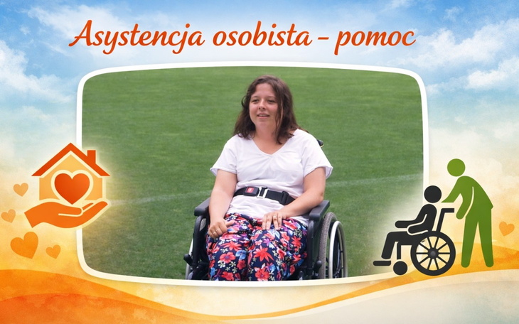 Kobieta na wózku inwalidzkim, promieniująca pozytywną energią.