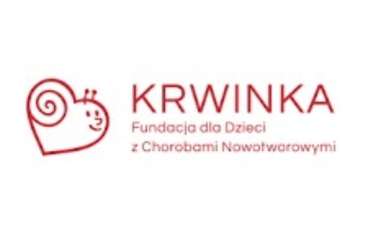 Logo fundacji Krwinka, wspierającej dzieci.
