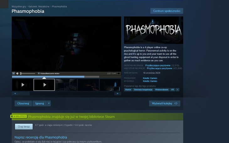 Zbiórka Phasmofobia dla kolegi - zdjęcie główne