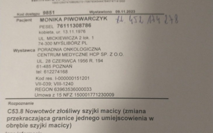 Zbiórka Monika Piwowarczyk - zdjęcie główne