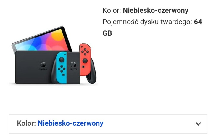 Zbiórka Konsola Nintendo Switch Oled - zdjęcie główne
