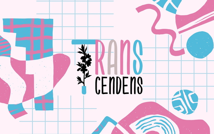 Kolorowa grafika z napisem 'Transcendens'.