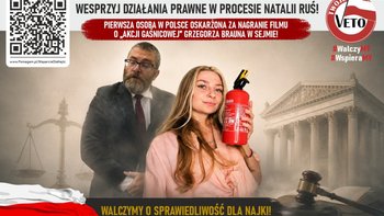 Zbiórka Walka Natalii Ruś o wolność słowa. Wspieramy proces sądowy. - miniaturka zdjęcia