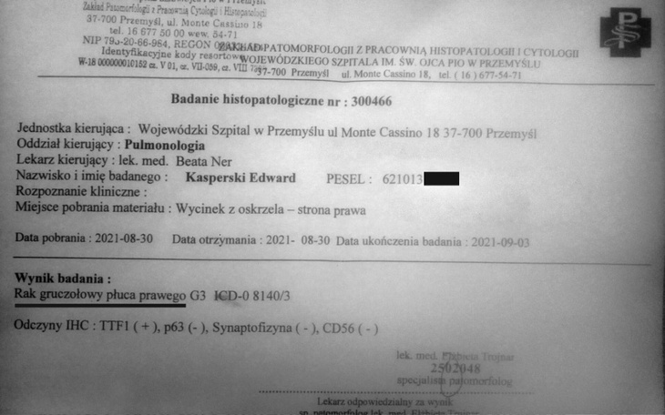 Zbiórka Rak płuc prośba o pomoc - zdjęcie główne