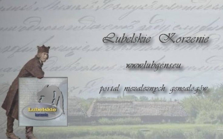Grafika promująca portal genealogiczny.
