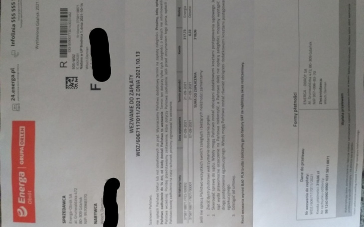 Zbiórka Oplata za prad - zdjęcie główne