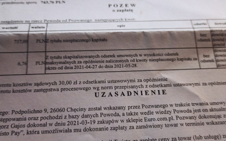 Zbiórka Pomoc z długów - zdjęcie główne