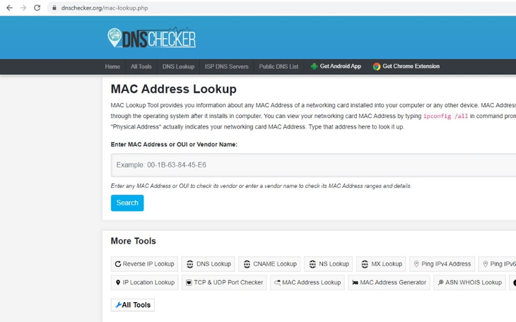 Zbiórka MAC Address lookup tool - zdjęcie główne