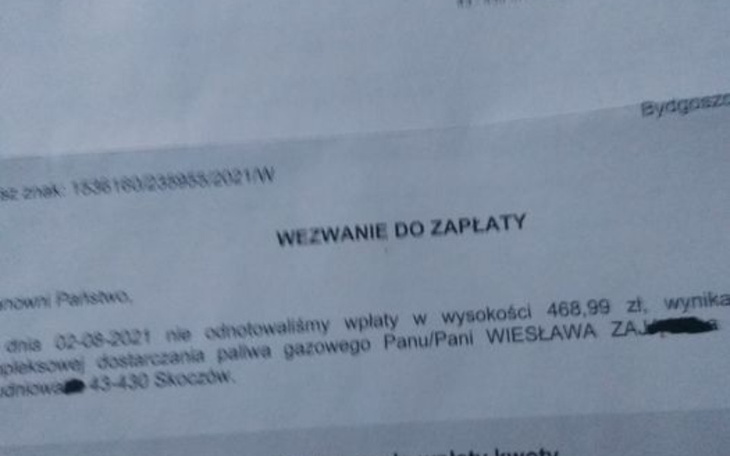 Zbiórka Na splate zaleglego rachunku - zdjęcie główne