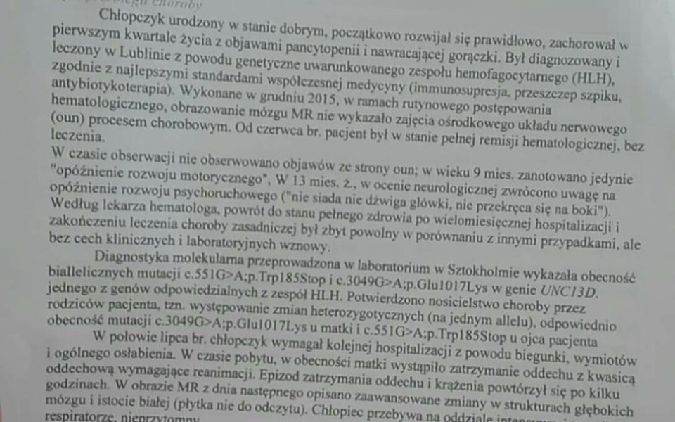 
        Zbiórka Zbiorka na badania genetyczne - zdjęcie główne
    