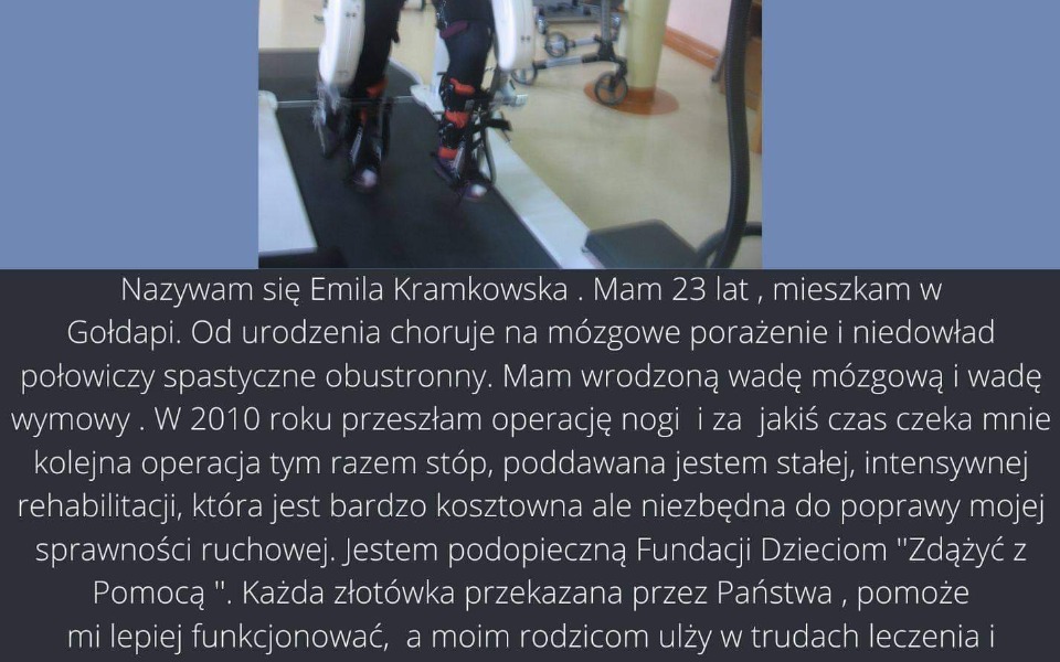 
        Zbiórka Na rehabilitacje po operacji - zdjęcie główne
    