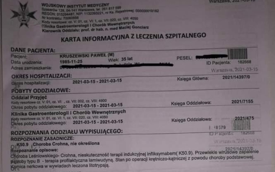 
        Zbiórka Na leki i życie chor.Crohn i WZW - zdjęcie główne
    
