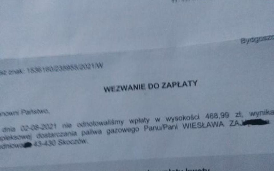 
        Zbiórka Na splate zaleglego rachunku - zdjęcie główne
    