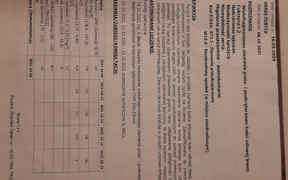 
        Zbiórka Rehabilitacja nogi taty - zdjęcie główne
    