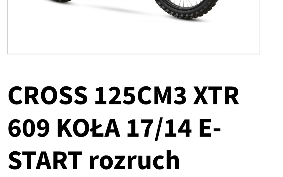 
        Zbiórka Cross xtr 125cc - zdjęcie główne
    