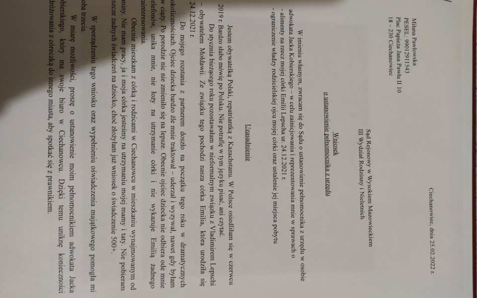 
        Zbiórka Na utrzymanie dziecka bez ojca - zdjęcie główne
    