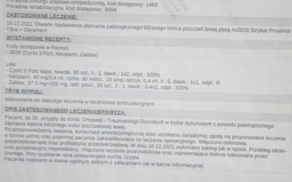 
        Zbiórka Powrót normalności/Rehabilitacje - zdjęcie główne
    