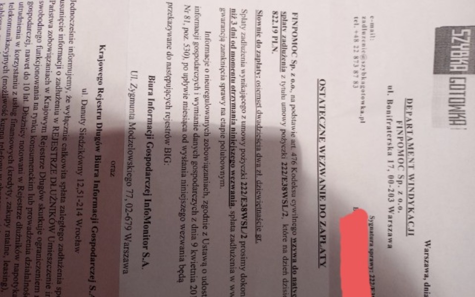 
        Zbiórka Spłata zadłużenia pozyczki - zdjęcie główne
    