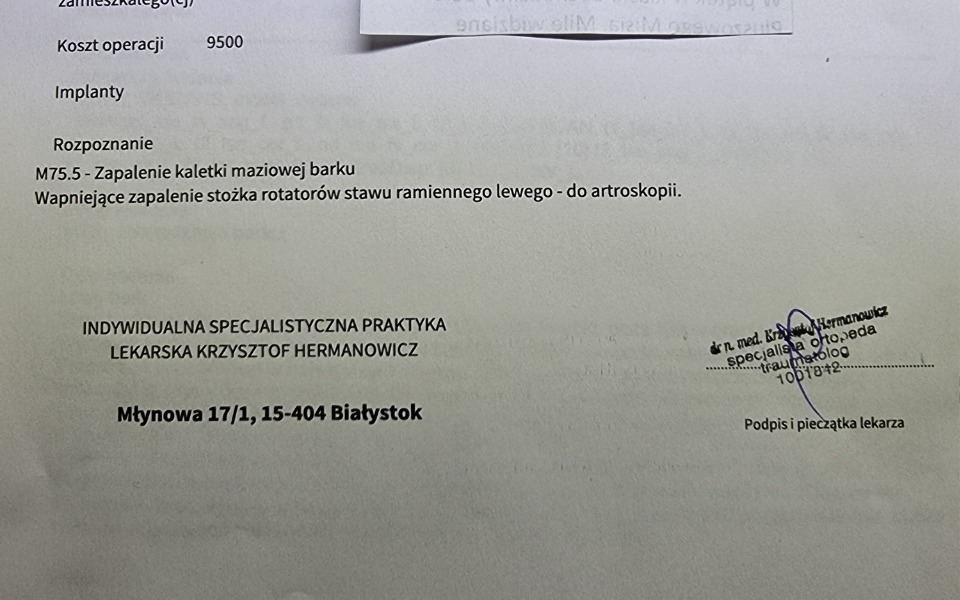 
        Zbiórka Pomóc w uratowaniu ręki - zdjęcie główne
    