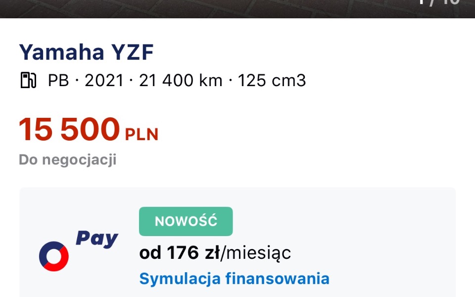 
        Zbiórka Yamaha yzf r125 na urodziny - zdjęcie główne
    