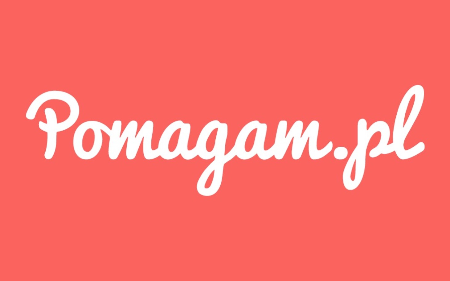 
        Logo Pomagam.pl na różowym tle.
    