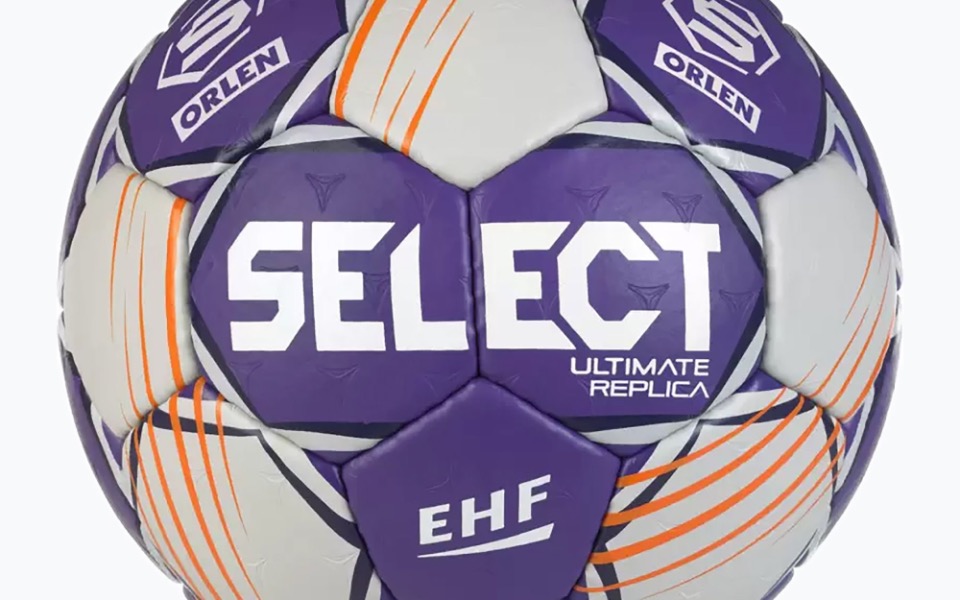 
        Piłka ręczna Select Ultimate Replica w kolorze fioletowym.
    