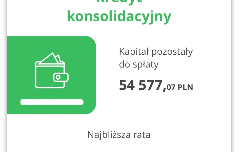 
        Informacje o kredycie konsolidacyjnym i pozostałym kapitale.
    