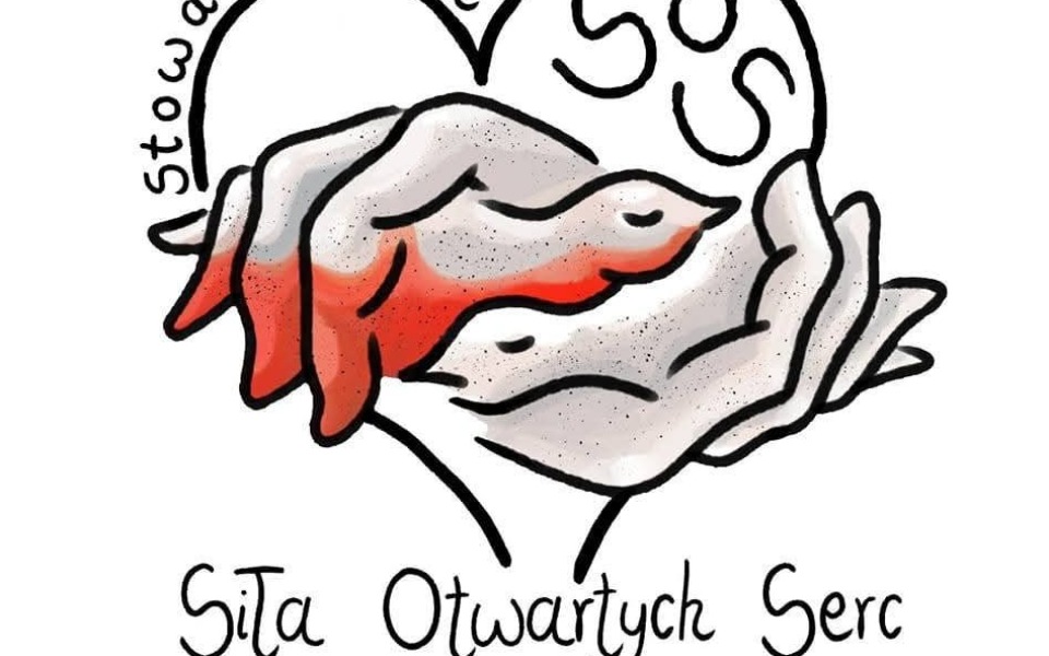 
        Logo stowarzyszenia z sercem i dłońmi.
    