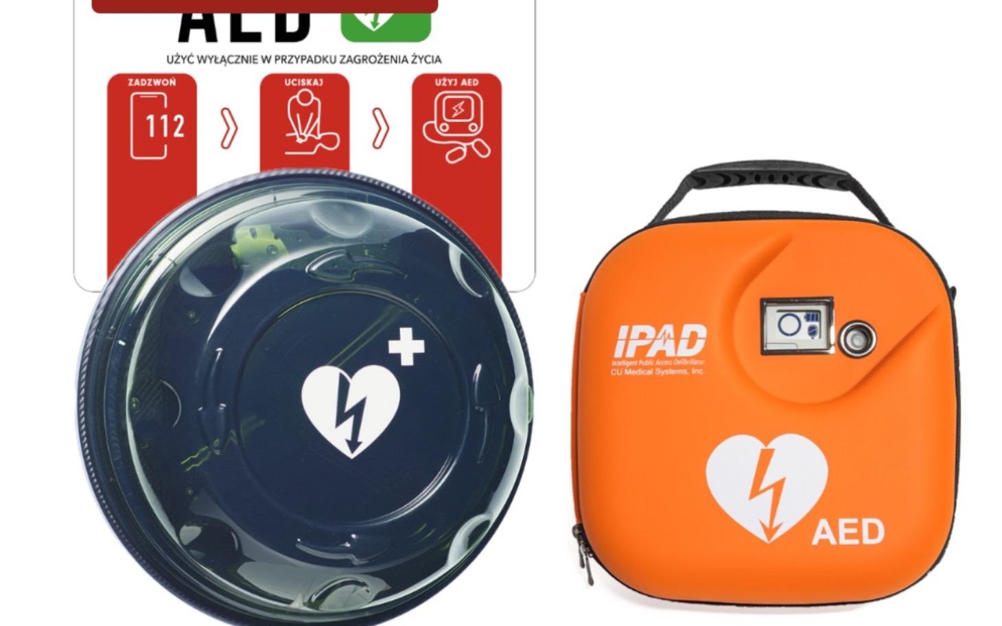 
        Defibrylator AED, ważne urządzenie ratujące życie.
    