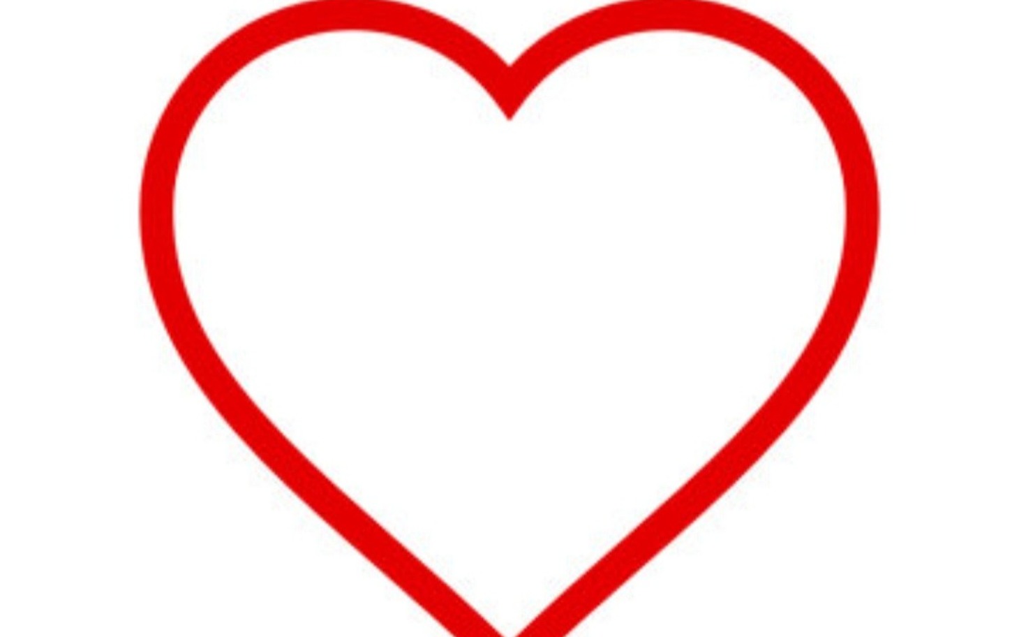 
        Czerwone serce na białym tle, symbol miłości.
    