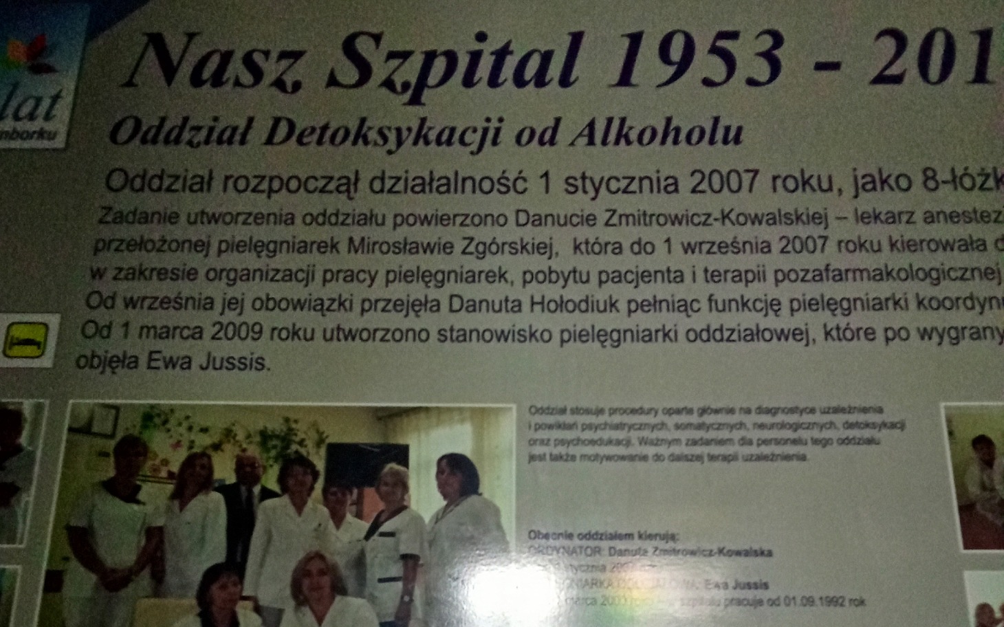 
        Informacje o oddziale detoksykacji w szpitalu.
    
